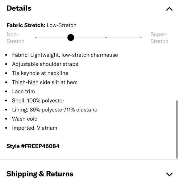 Free people country side maxi slip nwt large - Picture 9 of 9